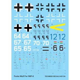 Techmod Focke-Wulf Fw 190F-8 makett matrica