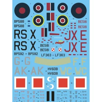 Techmod Hawker Hurricane Mk IIc makett matrica