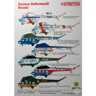 Techmod Mi-2 makett matrica