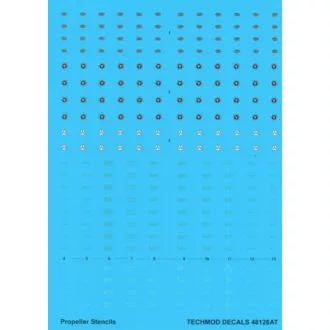 Techmod Propeller Logos and Stencils makett matrica
