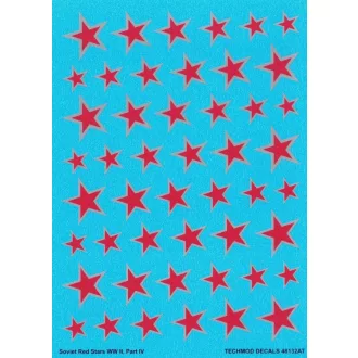 Techmod Soviet Red Stars makett matrica