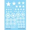 Techmod Allied Star Insignia White makett matrica