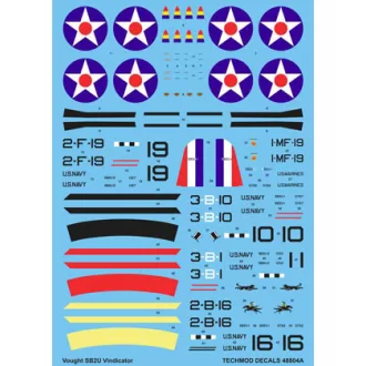 Techmod Vought SB2U Vindicator makett matrica