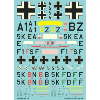 Techmod Dornier Do 17Z makett matrica