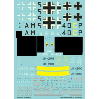 Techmod Junkers Ju 88 A-4 makett matrica