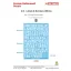 Techmod U.S. Letters & Numbers white makett matrica