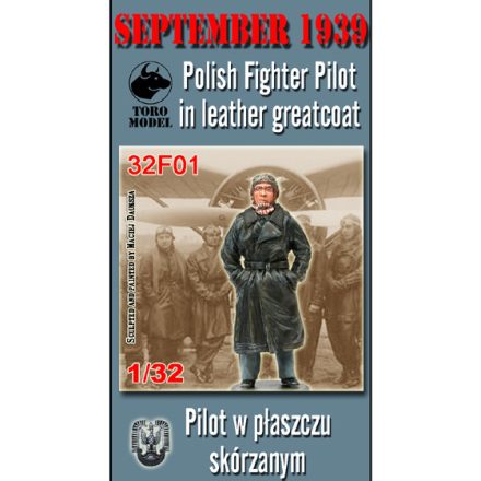 Toro Model September 1939 Polish Fighter Pilot in leather greatcoat makett