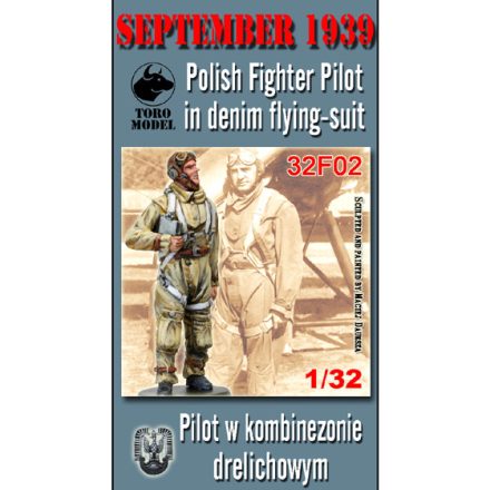 Toro Model September 1939 Polish Fighter Pilot in denim flying-suit makett