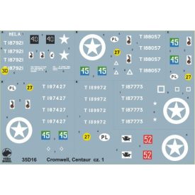   Toro Model Cromwell & Centaur tanks in Polish service vol.1 matrica