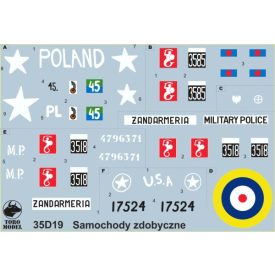 Toro Model Captured cars in Polish service matrica
