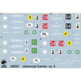   Toro Model Universal Carrier Mk.I in Polish service vol.1 matrica