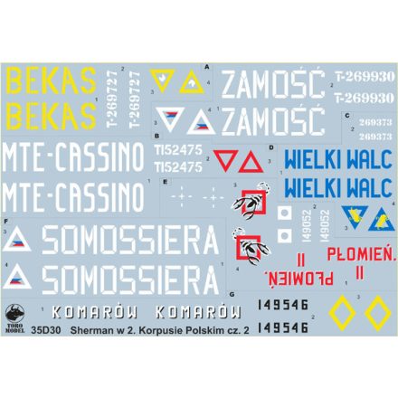 Toro Model Polish Shermans in Italy, 2nd Polish Corps 1945 vol.2 matrica