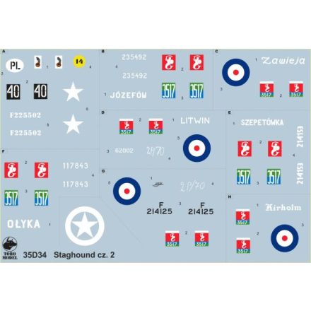 Toro Model Staghound in Polish service vol.2 matrica