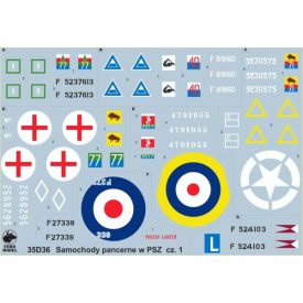   Toro Model Armoured cars in Polish service vol.1 Egypt 1942 - Italy 1945 matrica