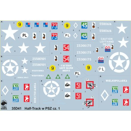 Toro Model Half Track in Polish service vol.1 matrica