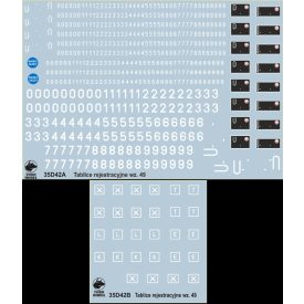   Toro Model Polish Army vehicles Registration numbers 1946 pattern & stencils matrica