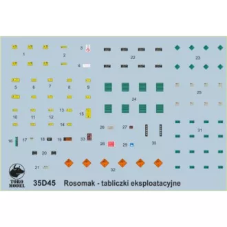Toro Model Polish APC Rosomak - placards matrica