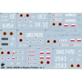   Toro Model Armoured Scout Car BRDM in Polish service vol.1 matrica