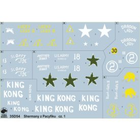 Toro Model PTO Sherman tanks vol.1 matrica