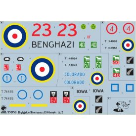 Toro Model British Sherman tanks at Alamein vol.2 matrica