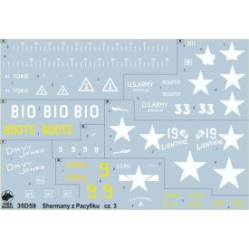 Toro Model PTO Sherman tanks vol.3 matrica