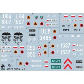   Toro Model Armoured Scout Car BRDM in Polish service vol.2 matrica
