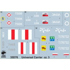   Toro Model Universal Carrier Mk.I in Polish service vol.3 matrica