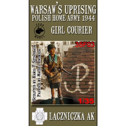 Toro Model Warsaw's Uprising - Girl courier Polish Home Army 1944 makett