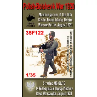   Toro Model Polish-Bolshevik War 1920 Machine gunner of the 14th Greater Poland Infantry Division Warsaw Battle, August 1920 makett