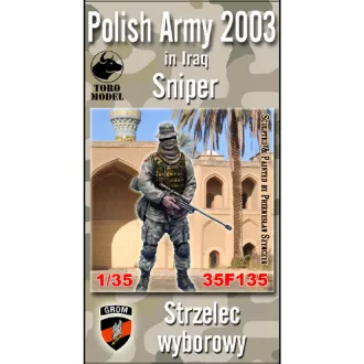   Toro Model Iraq 2003 Polish Sniper Resin figurine with decals makett
