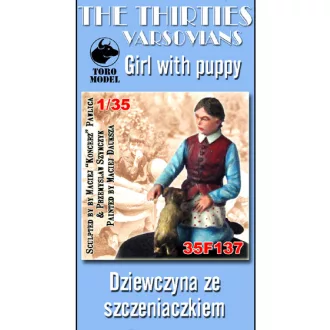 Toro Model The Trirties Girl with puppy makett
