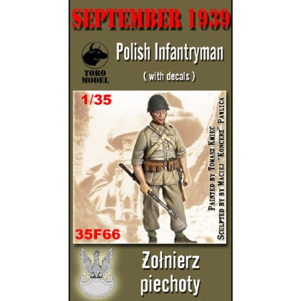 Toro Model September 1939 Polish Infantryman Resin figurine with decals makett