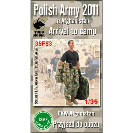 Toro Model Polish Army in Afghanistan Arrival to camp Resin figurine with decals makett