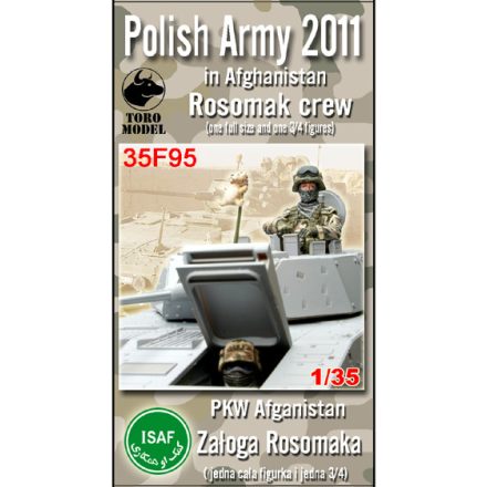 Toro Model Polish Army in Afghanistan Rosomak crew one full size and one 3/4 figures with decals makett