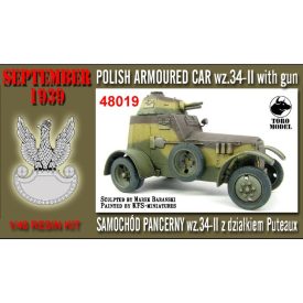   Toro Model Polish armoured car wz.34-II with Puteaux gun September 1939 Complete kit makett
