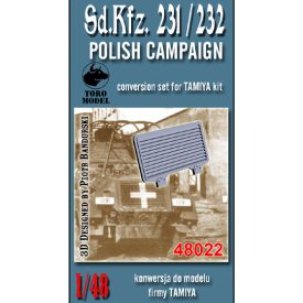   Toro Model Sd.Kfz.231/232 - Polish Campaign conversion set for TAMIYA kit