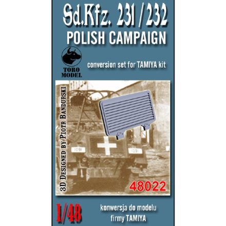 Toro Model Sd.Kfz.231/232 - Polish Campaign conversion set for TAMIYA kit