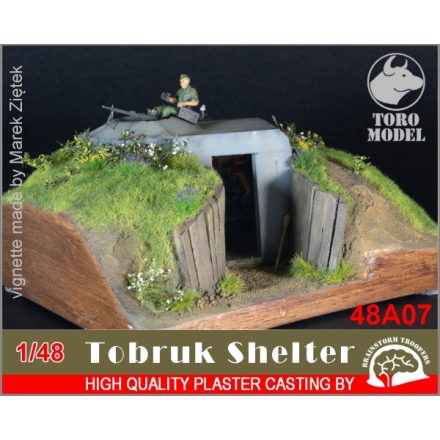 Toro Model German Tobruk Shelter - plaster casting makett