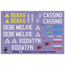   Toro Model Polish Shermans in Italy 2nd Polish Corps, 1945 matrica