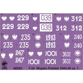   Toro Model T-34 tanks in Polish service 1943 - 1945 vol.1 matrica