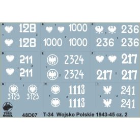   Toro Model T-34 tanks in Polish service 1943 - 1945 vol.2 matrica