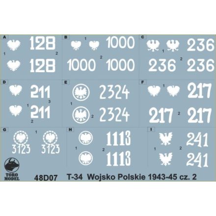 Toro Model T-34 tanks in Polish service 1943 - 1945 vol.2 matrica