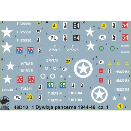 Toro Model Polish 1st Armoured Division, 1944-46 vol.1 matrica