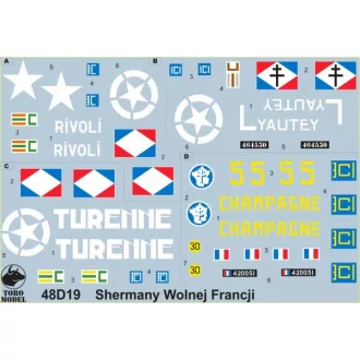 Toro Model Free French Forces Sherman tanks vol.1 matrica
