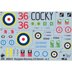 Toro Model British Sherman tanks at Alamein vol.2 matrica