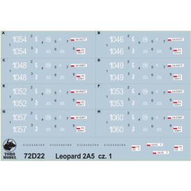   Toro Model Leopard 2A5 in Polish service 34th Armoured Cavalry Brigade matrica