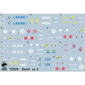 Toro Model Light tank Stuart in Polish service v.2 matrica