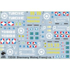 Toro Model Free French Forces Sherman tanks vol.1 matrica