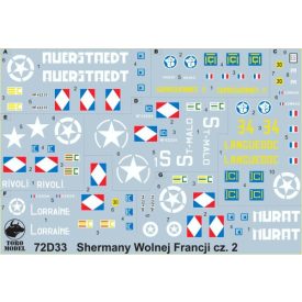 Toro Model Free French Forces Sherman tanks vol.2 matrica