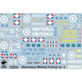 Toro Model Free French Forces Sherman tanks vol.3 matrica